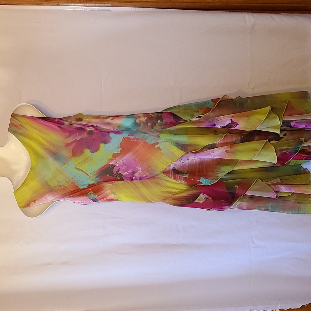 Signature Colorful Ruffle Dress, Large - Picture 5 of 12